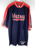 Portland Trail Blazers Reebok Hardwood Classics Retro Warm Up Shirt XL Tall
