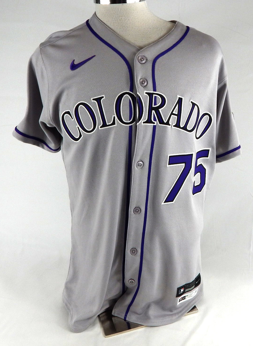 2025 Colorado Rockies Kyle Cunningham #75 Game Issued Grey Jersey 42 881