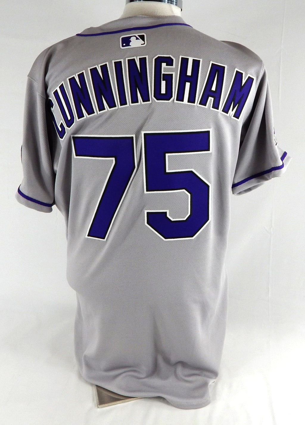 2025 Colorado Rockies Kyle Cunningham #75 Game Issued Grey Jersey 42 881 Pic2