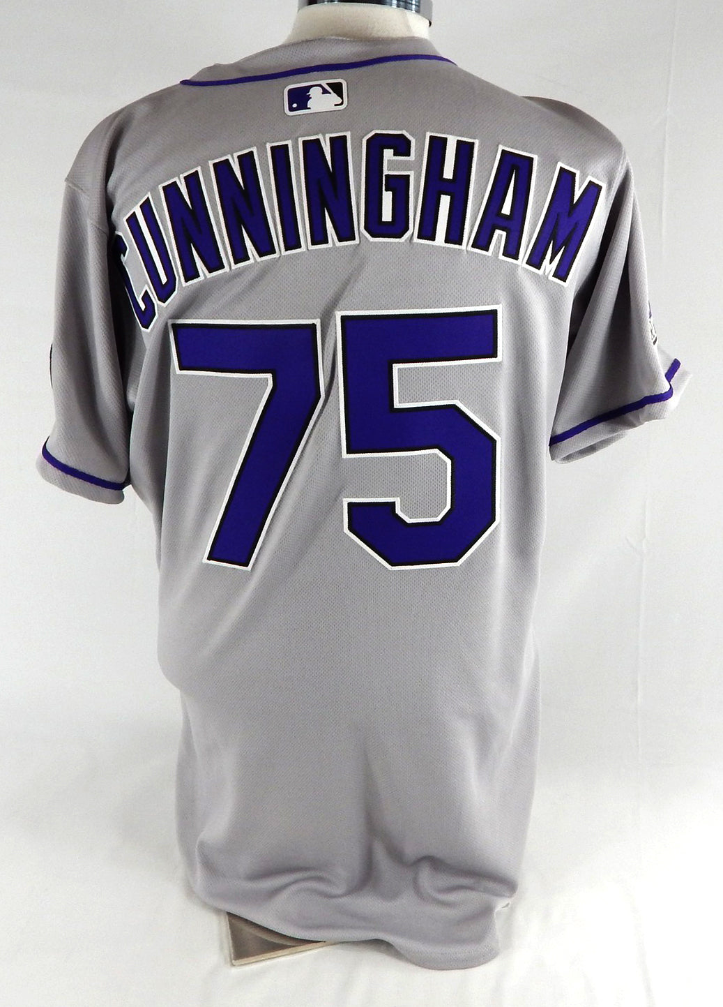 2025 Colorado Rockies Kyle Cunningham #75 Game Issued Grey Jersey 42 881 Pic2