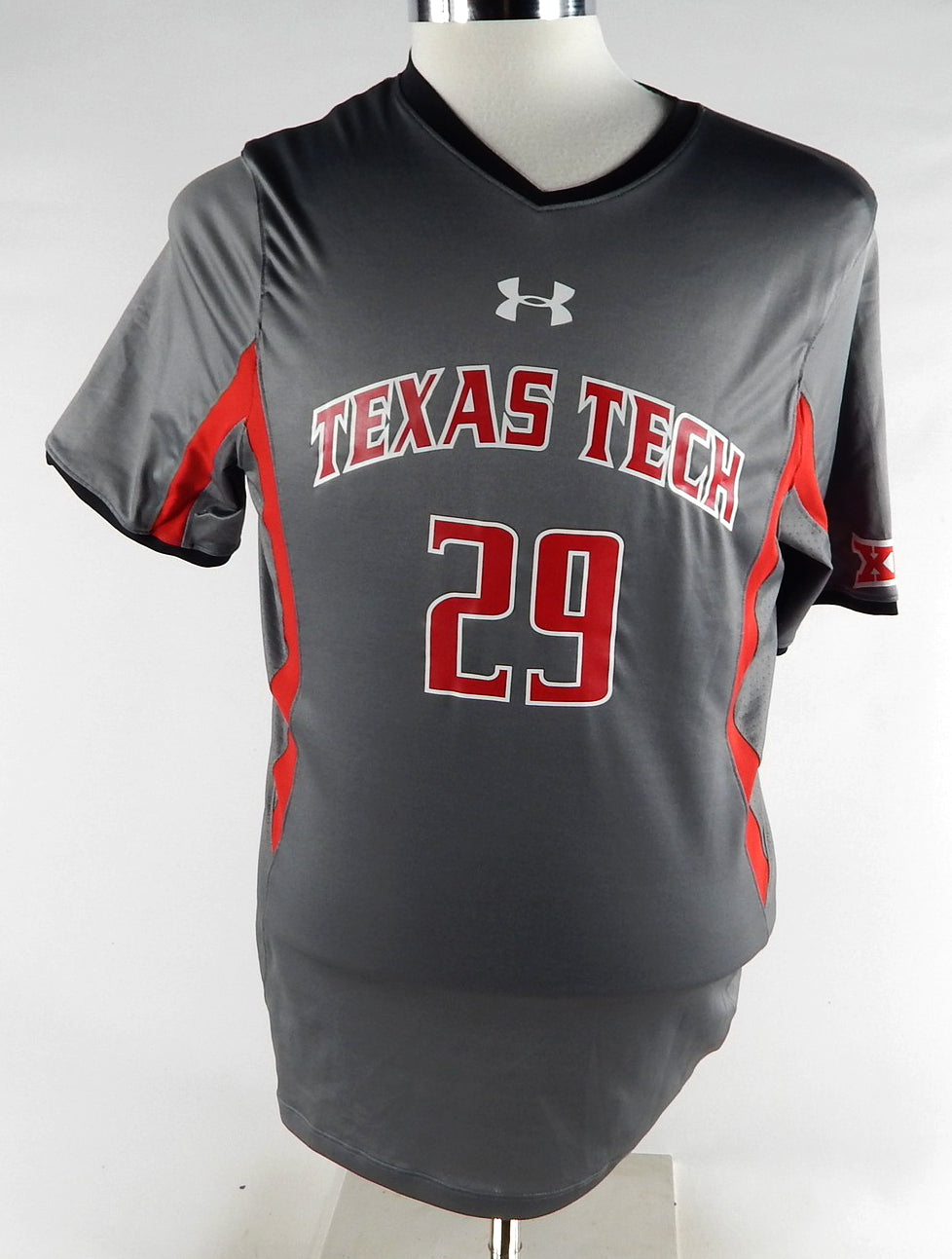 2015 Texas Tech Red Raiders #29 Game Used Grey Jersey Womens Soccer L 712