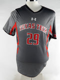2015 Texas Tech Red Raiders #29 Game Used Grey Jersey Womens Soccer L 712