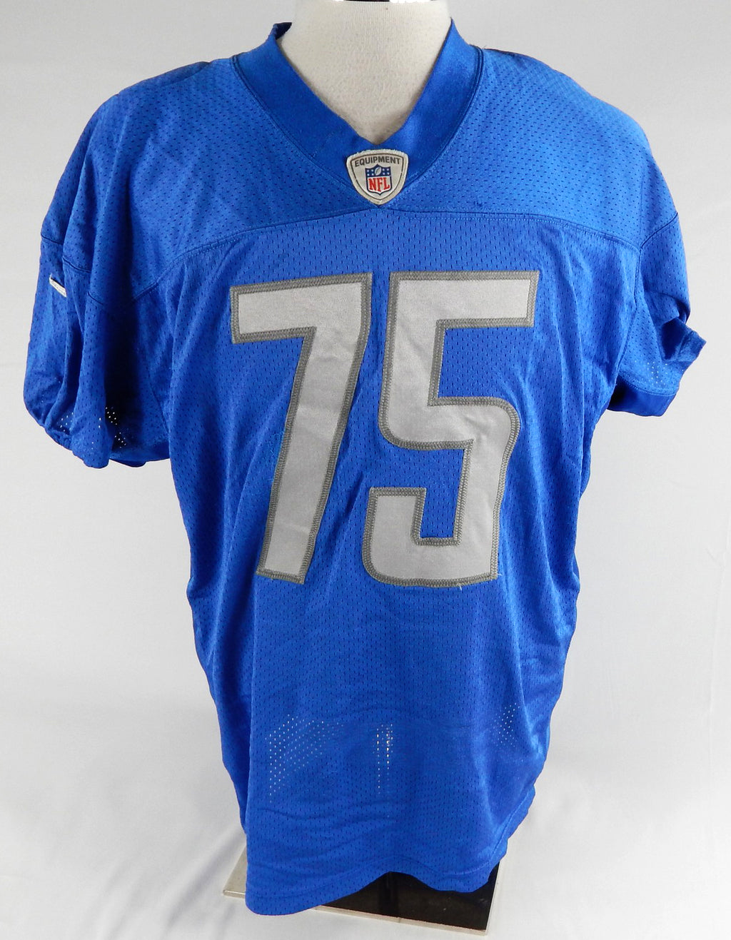 2019 Detroit Lions Frank Herron #75 Game Used Blue Practice Jersey 209
