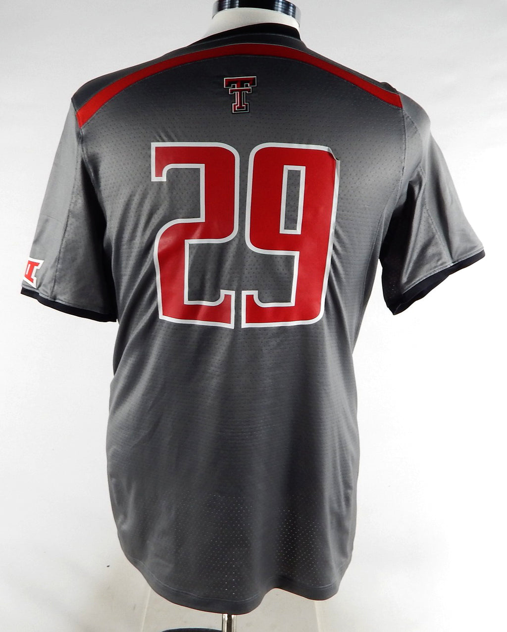 2015 Texas Tech Red Raiders #29 Game Used Grey Jersey Womens Soccer L 712 Pic2