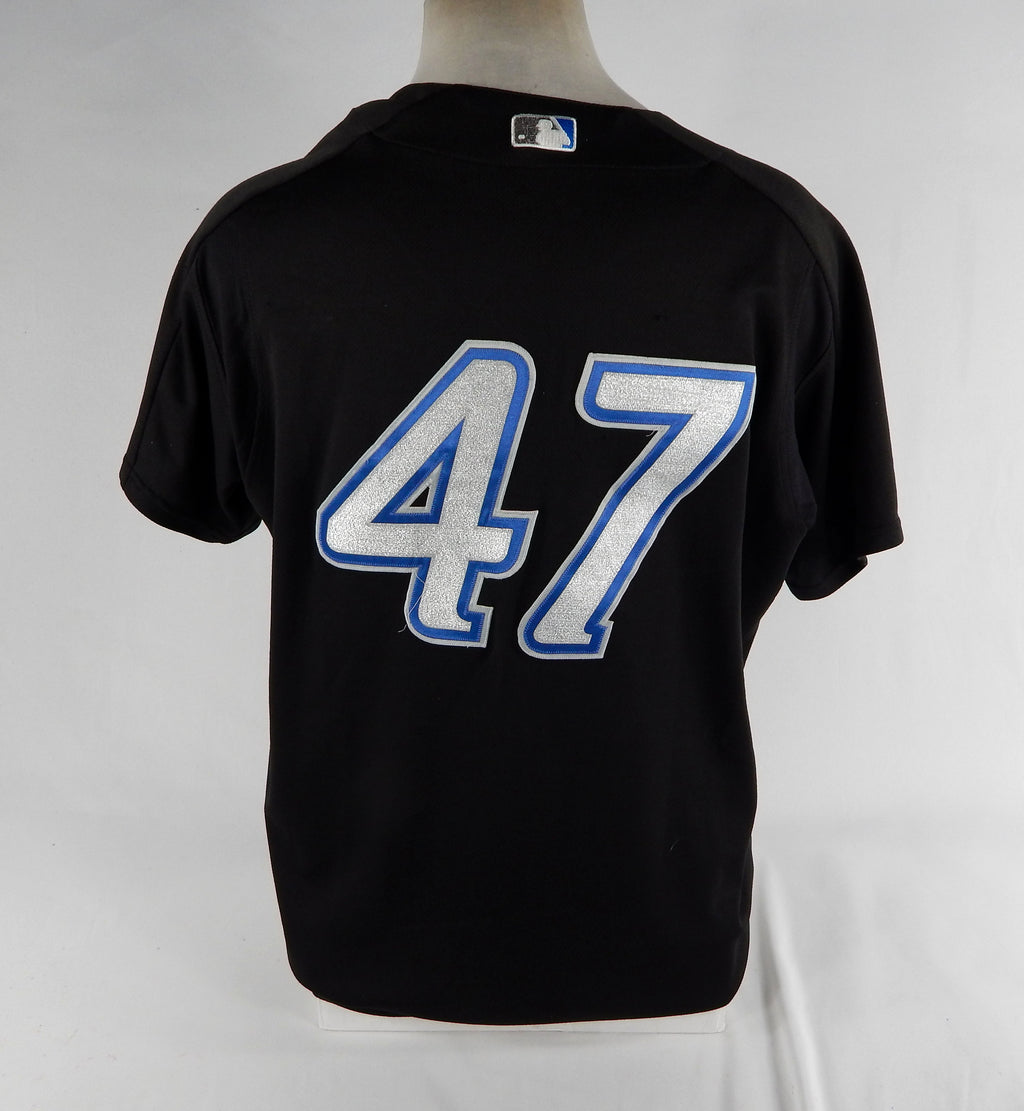 2004 Toronto Blue Jays #47 Game Used Black Jersey ST BP 46 DP70115 Pic2
