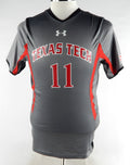 2015 Texas Tech Red Raiders #11 Game Used Grey Jersey Womens Soccer M 713