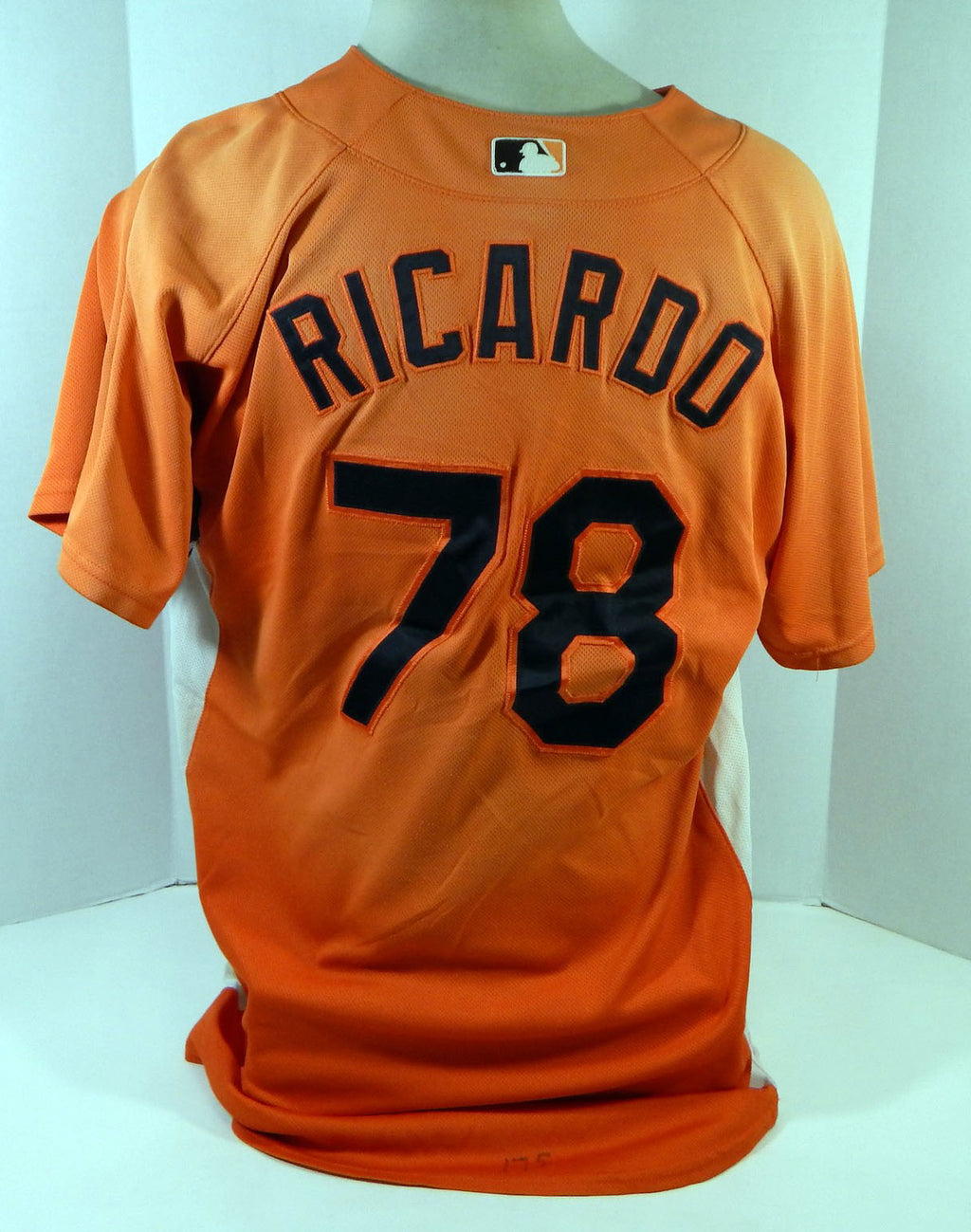 2007-08 Baltimore Orioles Dashenko Ricardo #78 Game Used Orange Jersey BP ST 48