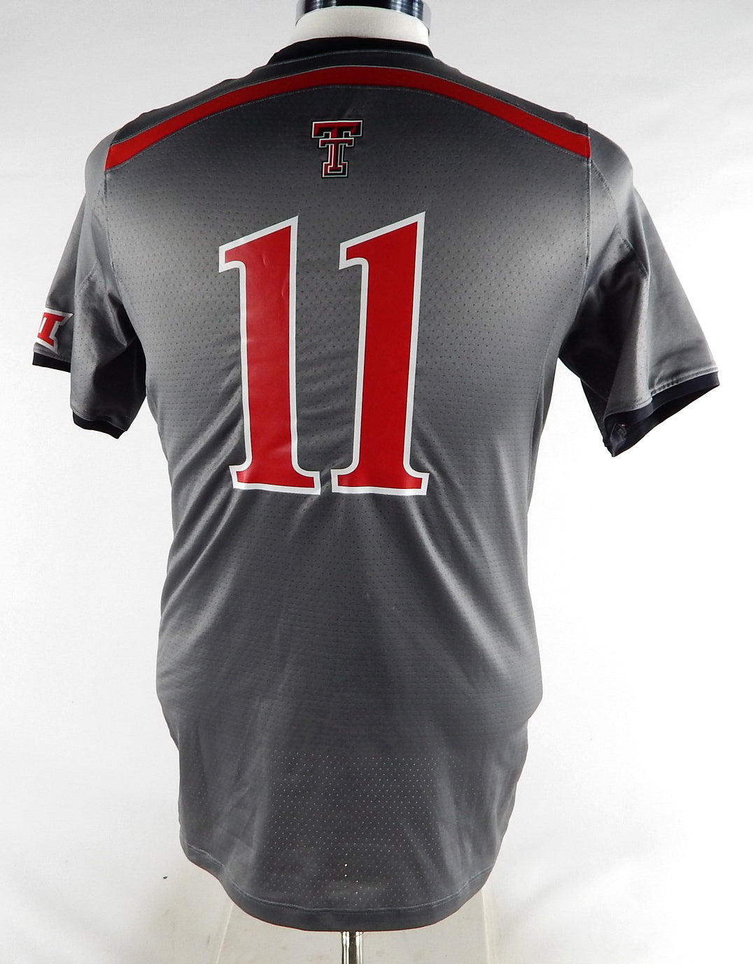 2015 Texas Tech Red Raiders #11 Game Used Grey Jersey Womens Soccer M 713 Pic2