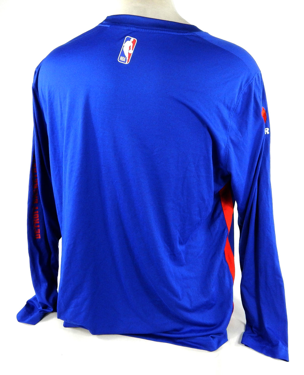 2023-24 Detroit Pistons #2 0 Game Used Blue Shooting Shirt Earl Cureton Patch 6 Pic2