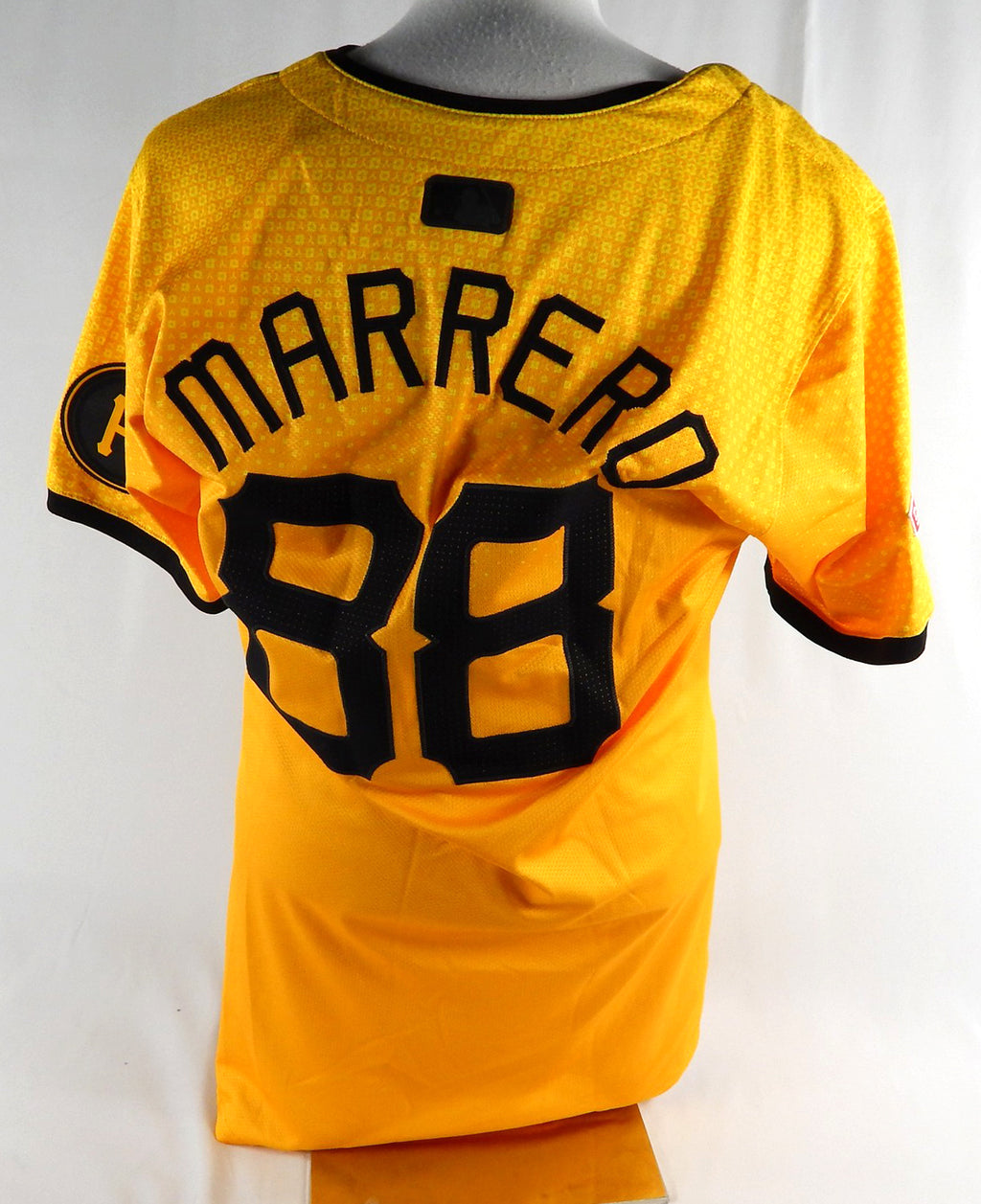 2024 Pittsburgh Pirates Christian Marrero #88 Game Issued P Used Yellow Jersey C Pic2