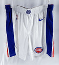 2025-26 Detroit Pistons Caris Levert #8 Game Used White Basketball Shorts 38