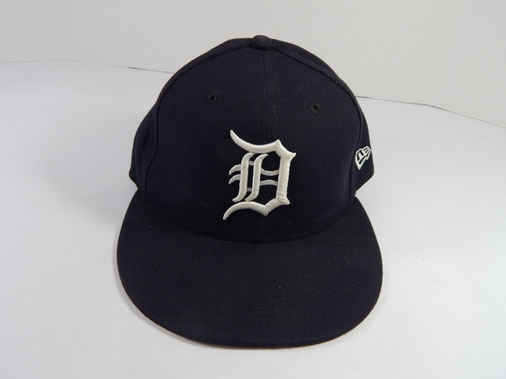 2018 Detroit Tigers Victor Reyes #22 Game Issued Pos Used Navy Hat 7.125 0