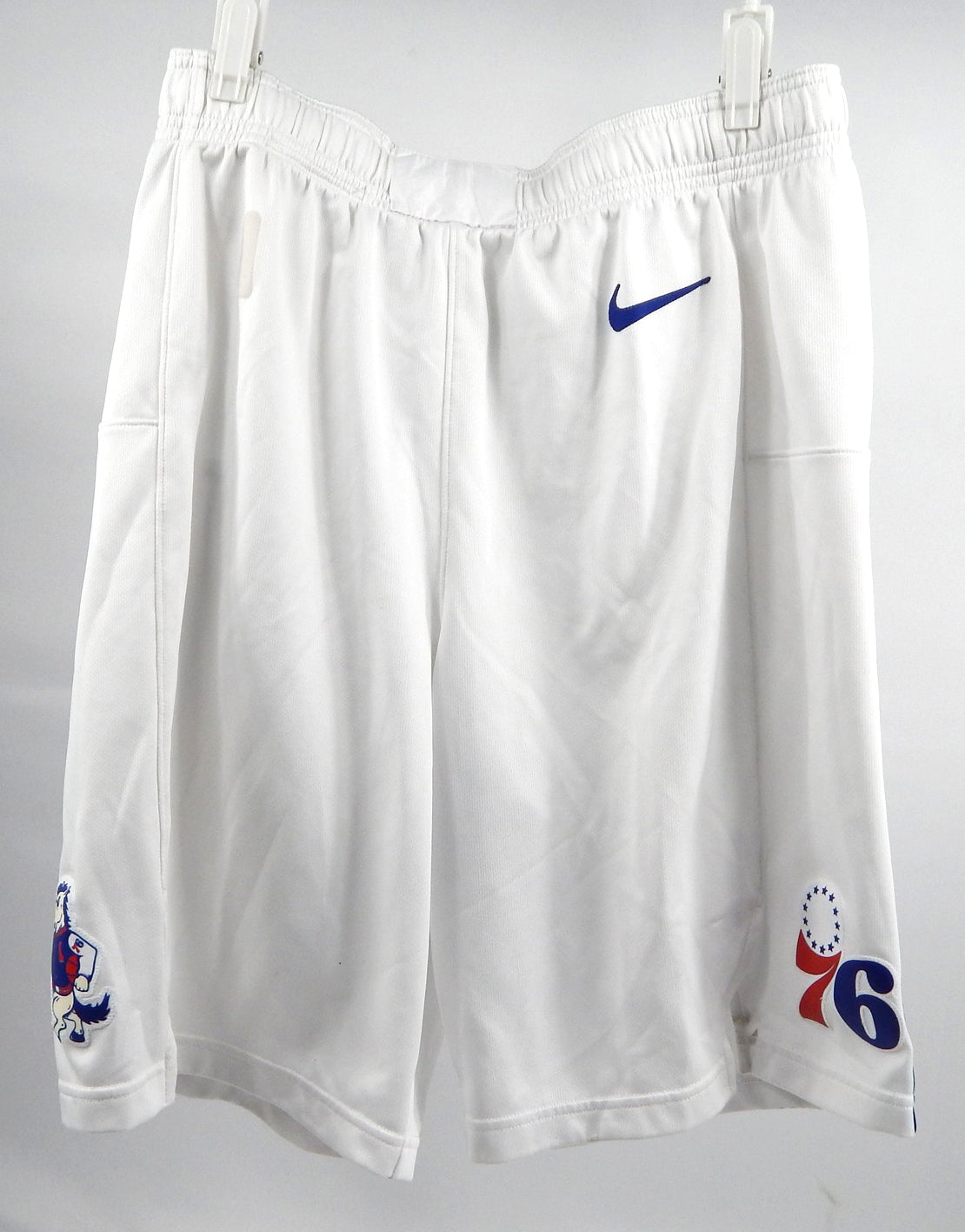 2023-24 Delaware Blue Coats Aminu Mohammed #8 Game Used White Shorts 38 827