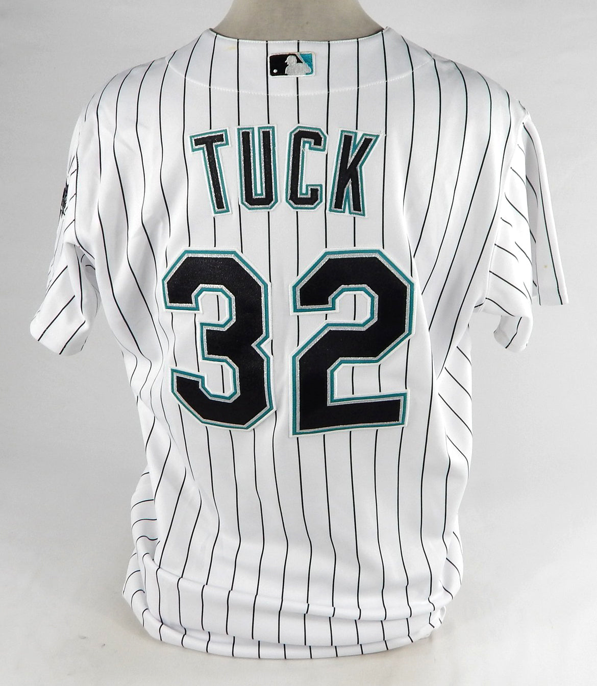 2006 Miami Marlins Gary Tuck #32 Game Issued White Jersey 48 559 Pic2