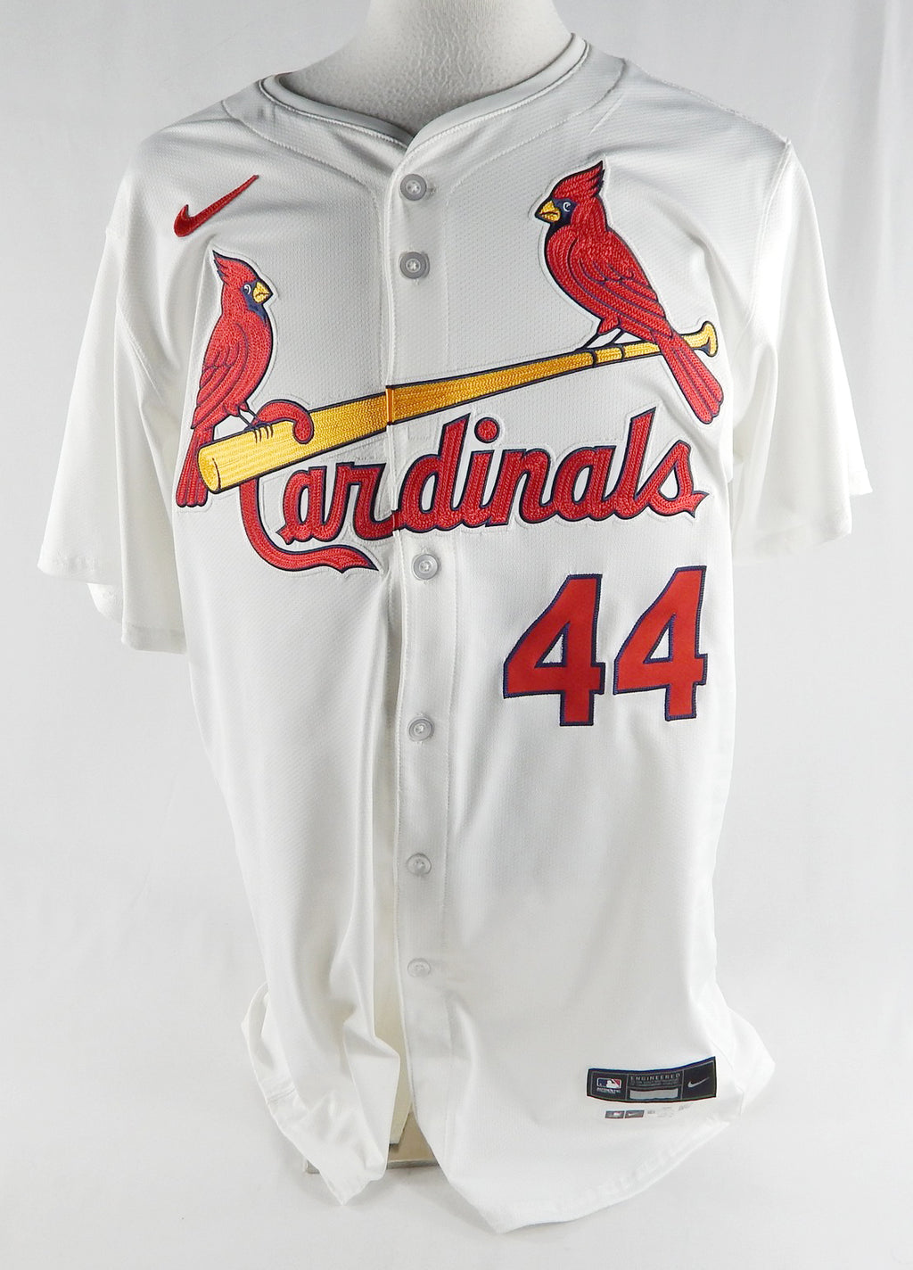 2024 St. Louis Cardinals Jake Woodford #44 Game Issued White Jersey 46 DP88875