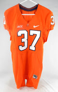 2013 Virginia Cavaliers #37 Game Used Orange Jersey NP Rem 38 031