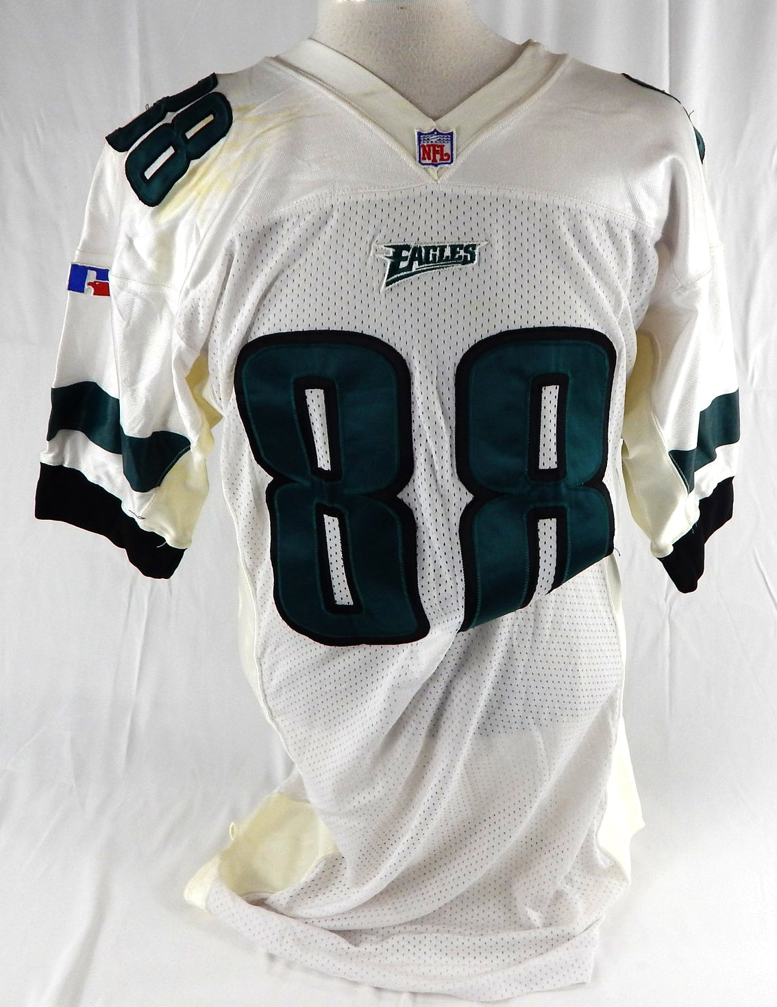 1990s Philadelphia Eagles J.Johnson #88 Game Issued White Jersey 46 956