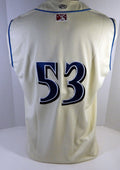 Clearwater Threshers #53 Game Used Cream Jersey 48 DP13475