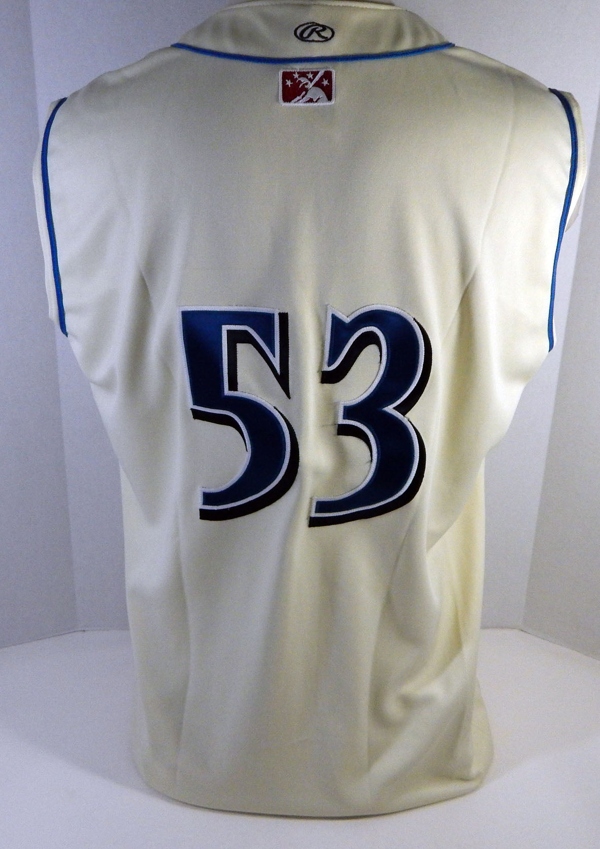 Clearwater Threshers #53 Game Used Cream Jersey 48 DP13475
