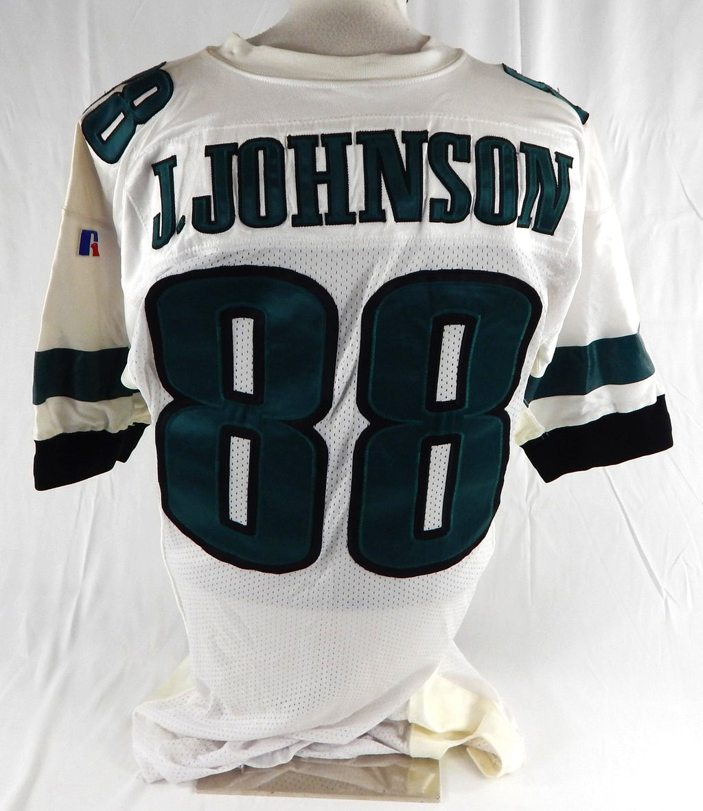 1990s Philadelphia Eagles J.Johnson #88 Game Issued White Jersey 46 956 Pic2