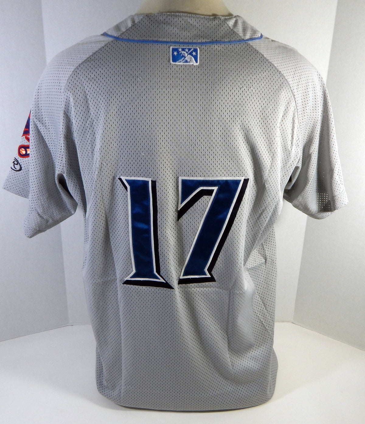 Clearwater Threshers #17 Game Used Grey Jersey Name Plate Removed 48 DP13476