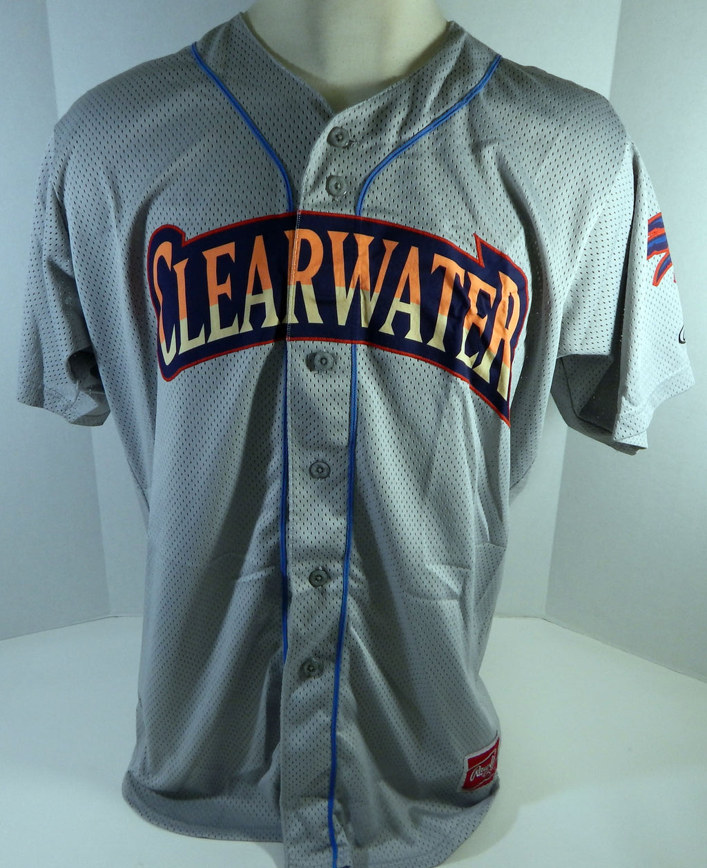 Clearwater Threshers #17 Game Used Grey Jersey Name Plate Removed 48 DP13476 Pic2
