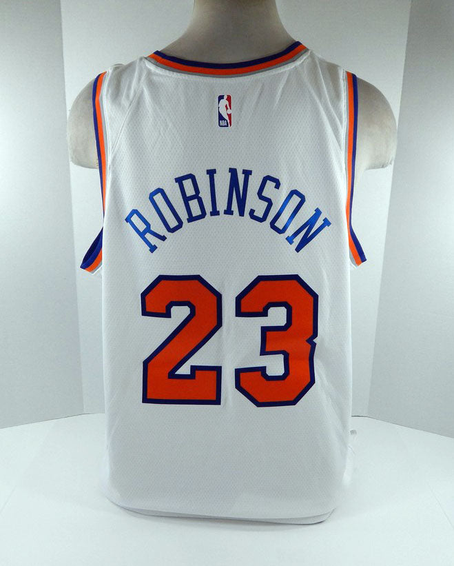 Men New York Knicks Mitchell Robinson #23 Swingman White Jersey Nike NWT 2XL 6S Pic2