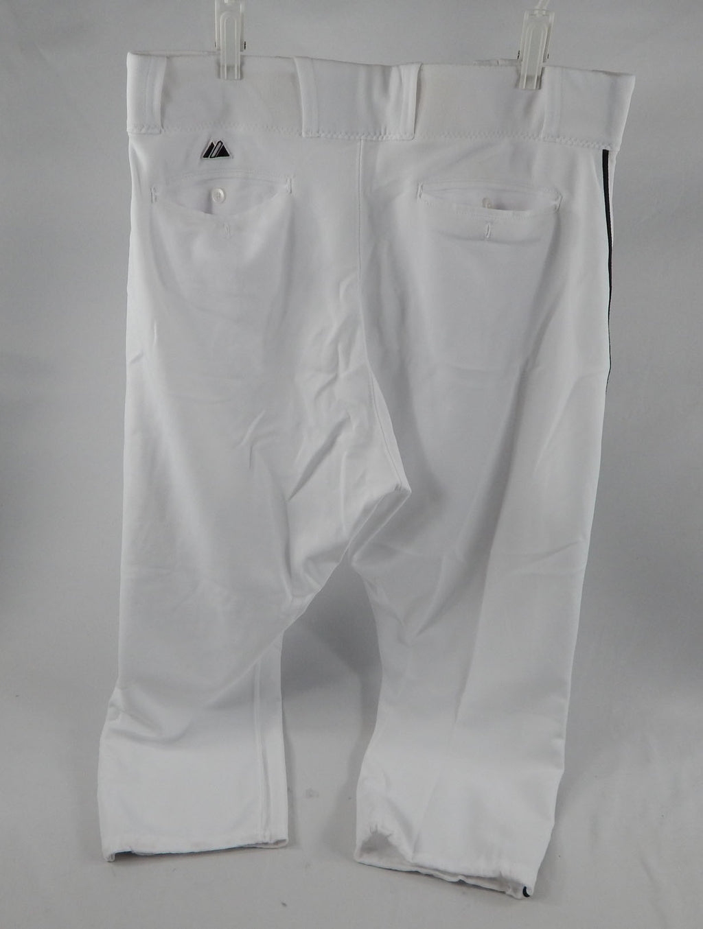 2012 Miami Marlins Logan Morrison #5 Game Used White Pants 37-47-24 991 Pic2