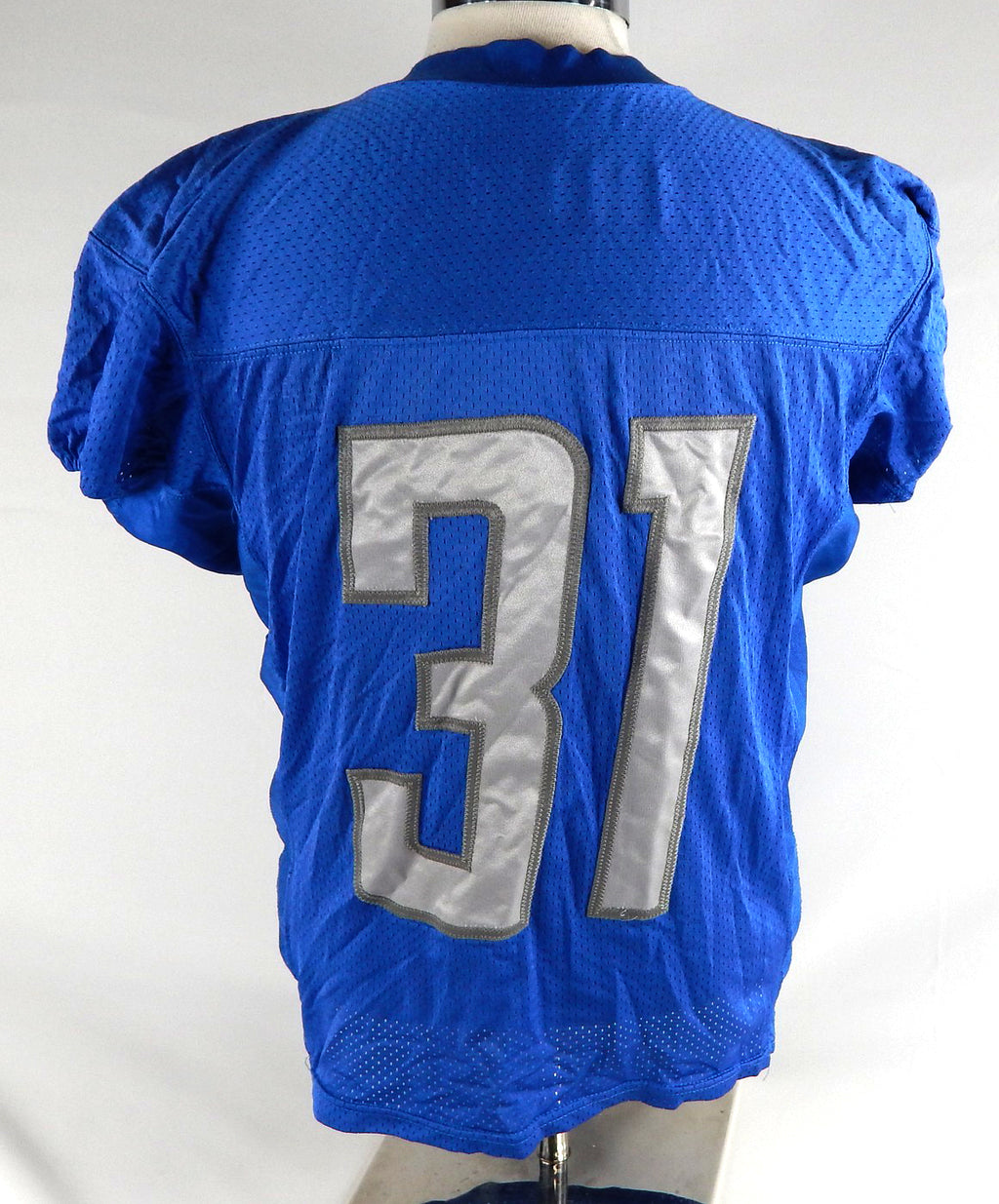 2015 Detroit Lions Rashean Mathis #31 Game Used Blue Practice Jersey 44 218 Pic2