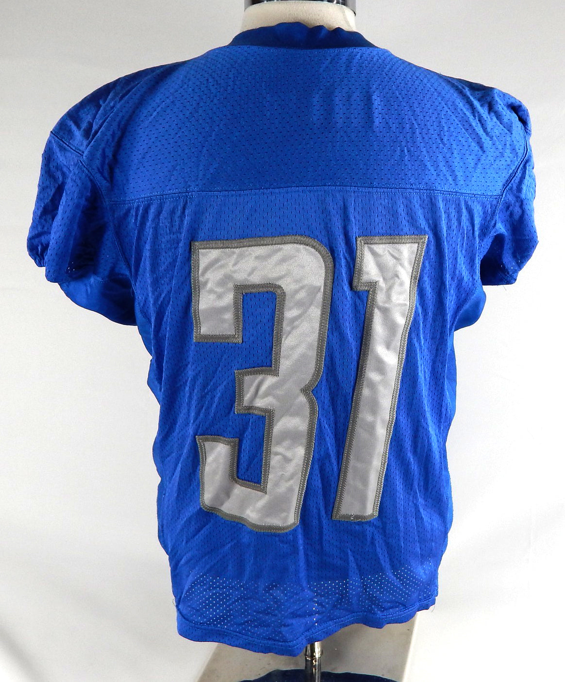 2015 Detroit Lions Rashean Mathis #31 Game Used Blue Practice Jersey 44 218 Pic2