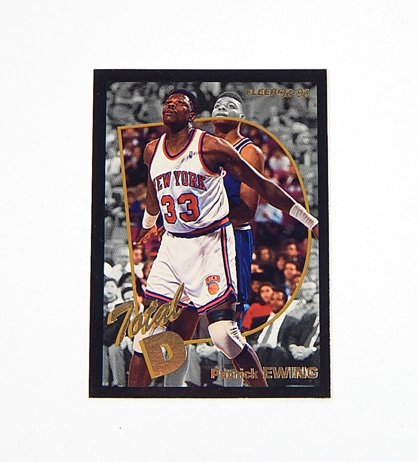 1992-93 Fleer Total D Patrick Ewing #7 Insert