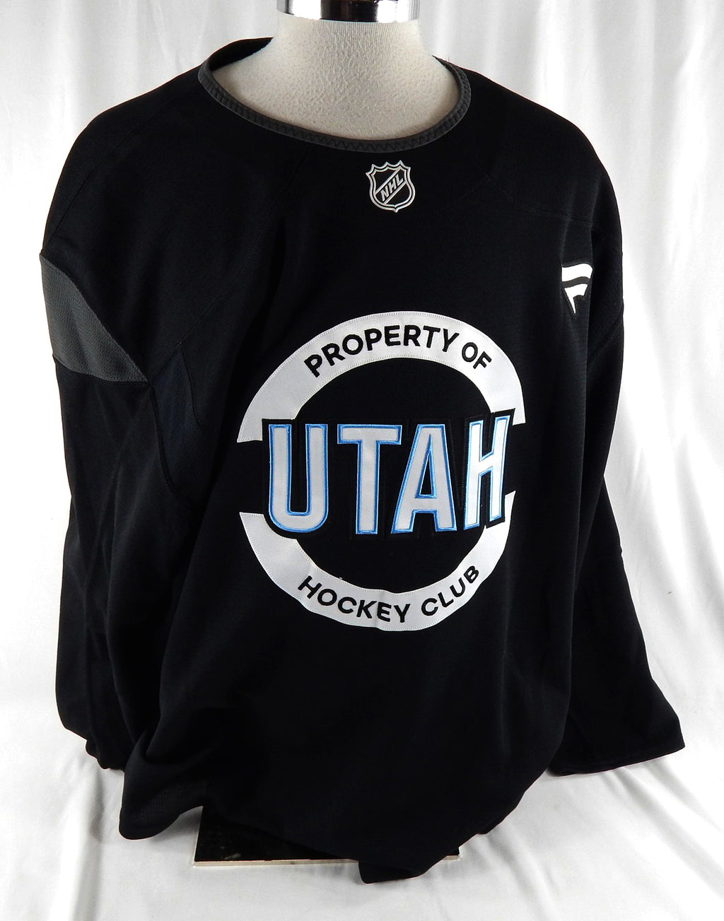 2024-25 Utah Mammoth Mathieu #83 Game Used Black Practice Jersey 58 384