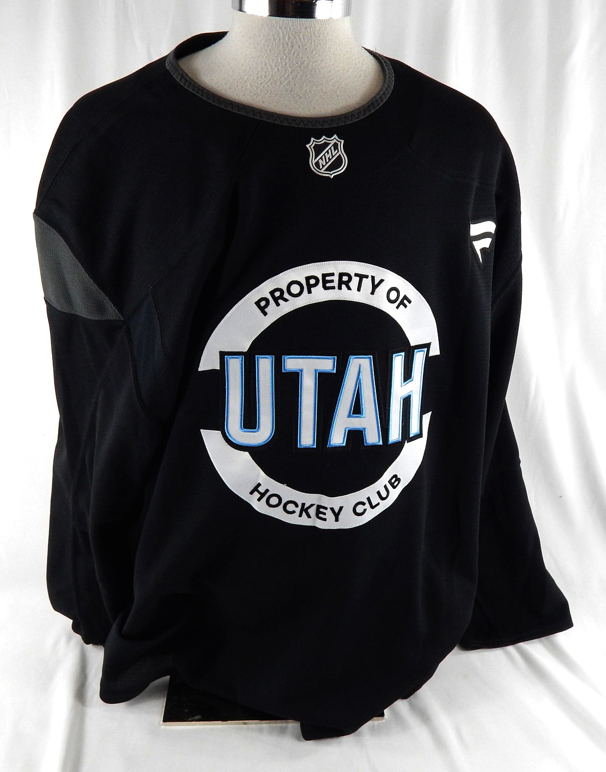 2024-25 Utah Mammoth Mathieu #83 Game Used Black Practice Jersey 58 384