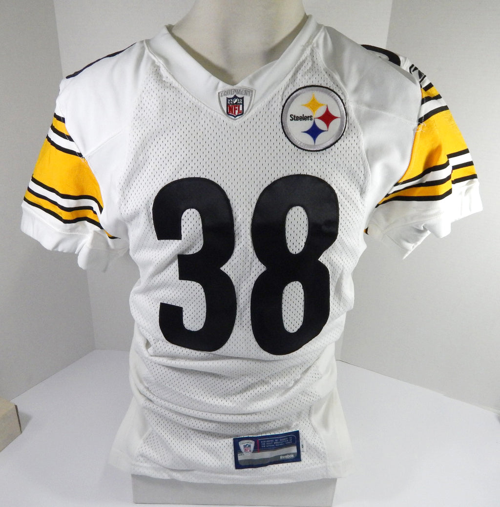 2011 Pittsburgh Steelers Erik Clanton #38 Game Issued White Jersey 44 DP49564 Pic2