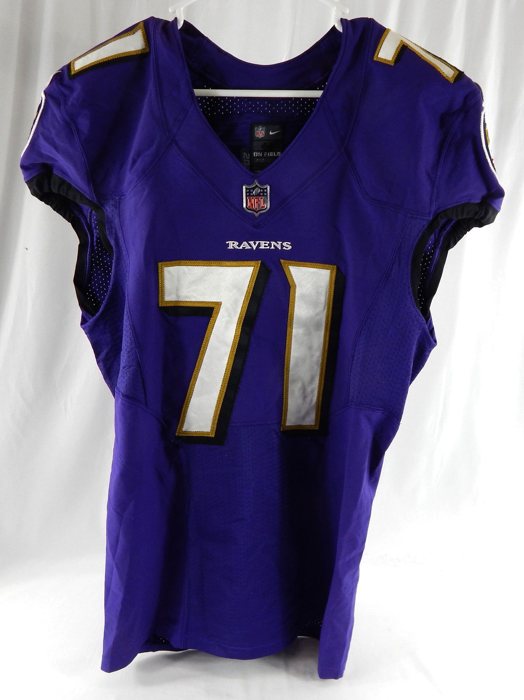 2020 Baltimore Ravens Malaesala Aumavae-Laulu #71 Game Used Purple Pract Jersey