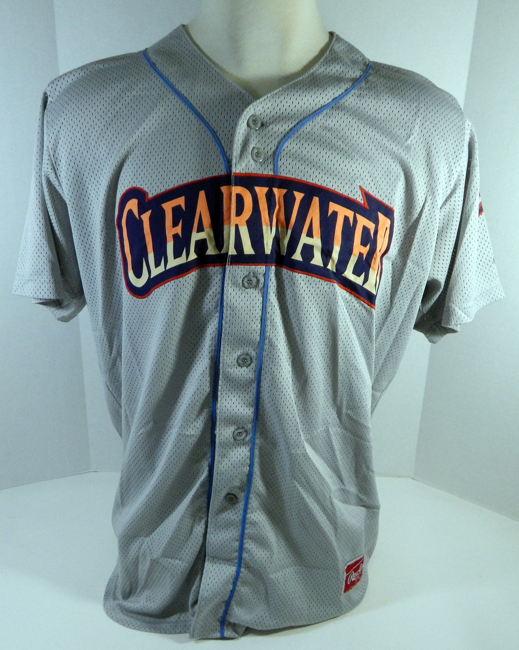 2016 Clearwater Threshers Jiandido Tromp #16 Game Used Grey Jersey 48 DP13479 Pic2