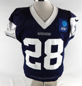 2025 Dallas Cowboys Malik Hooker #28 Game Used Navy Practice Jersey 48 480