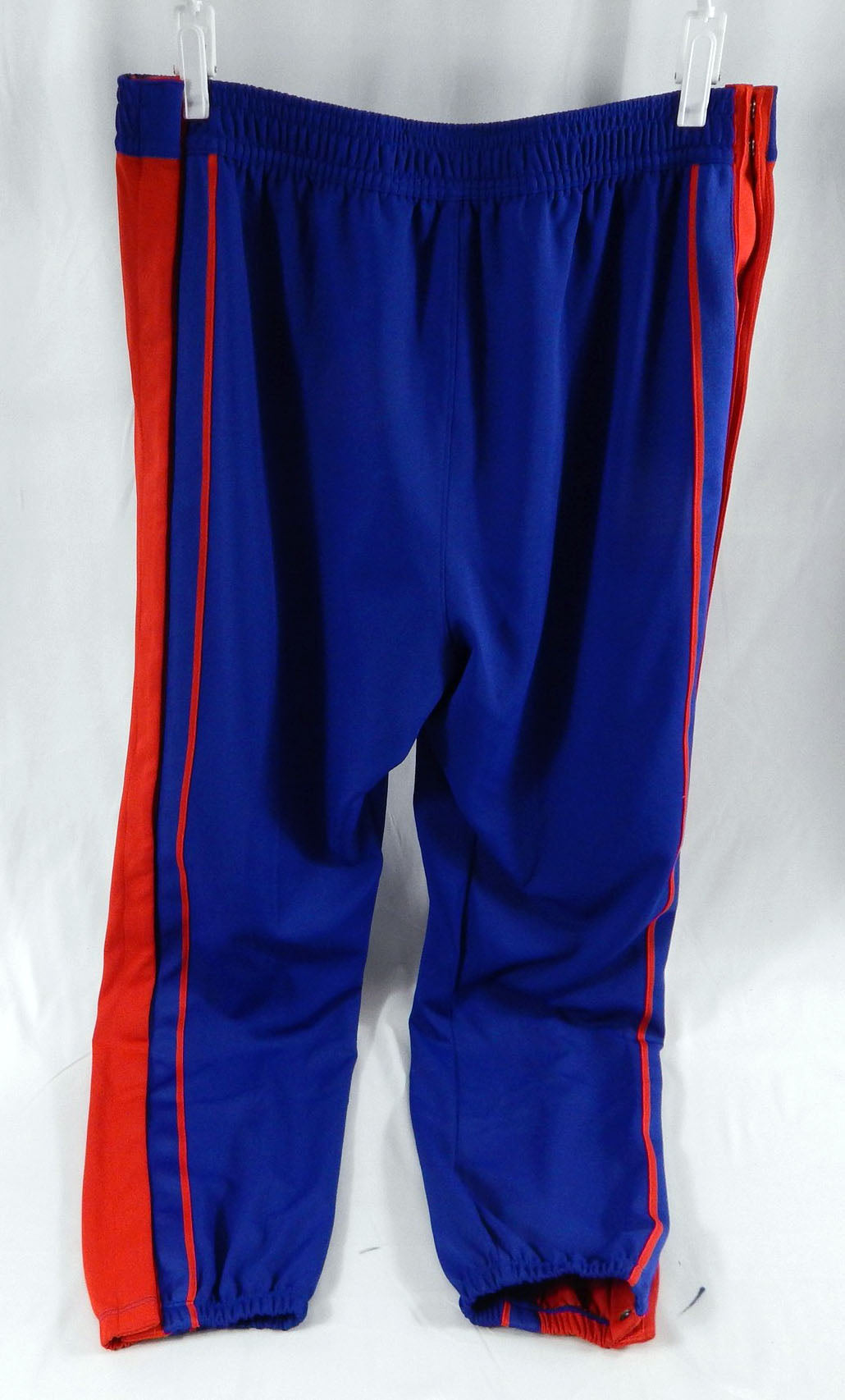2025-26 Detroit Pistons Jalen Duren #0 GameUsed Blue Basketball Warm Up Pants XL Pic2