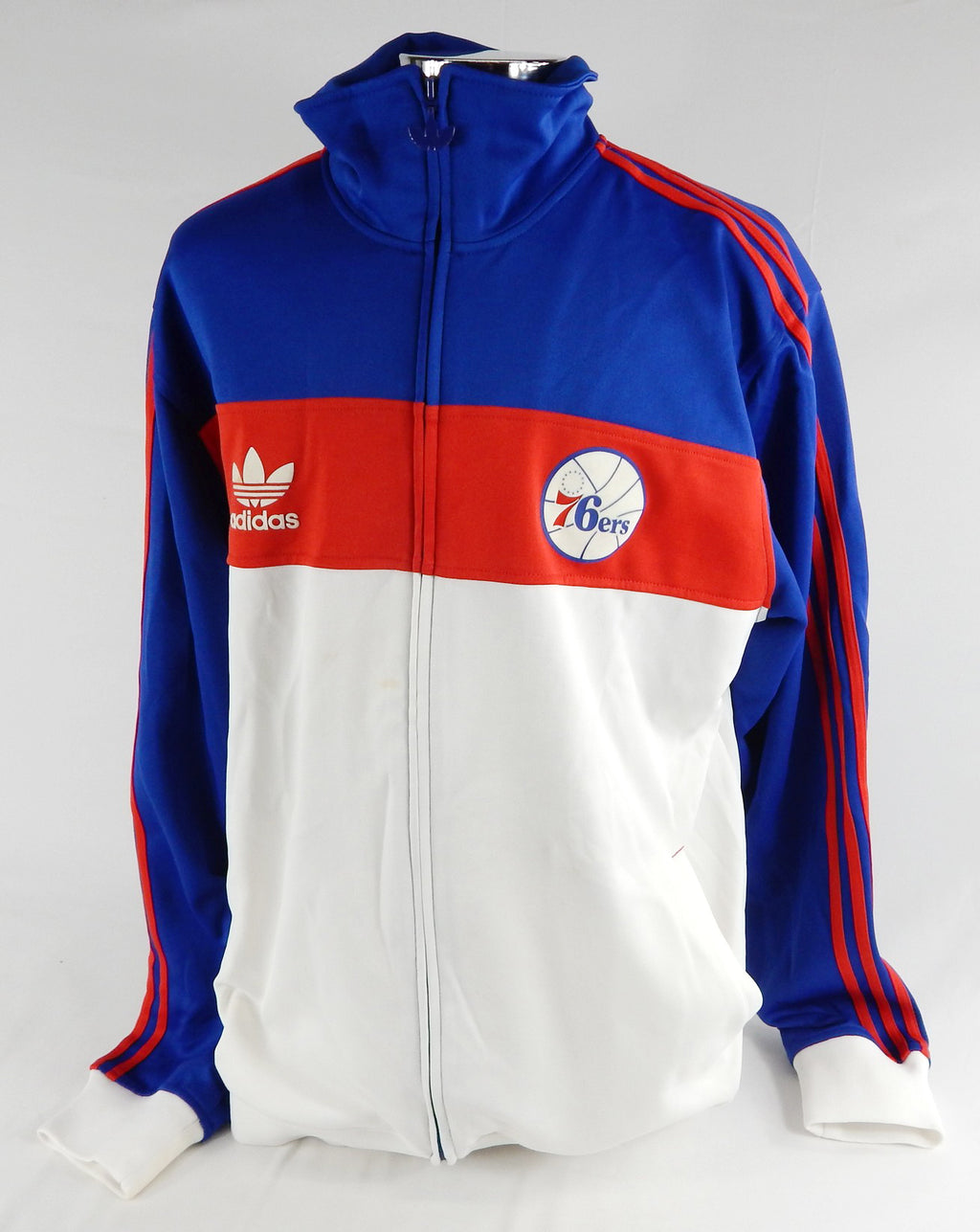 2008-09 Philadelphia 76ers Andre Iguodala #9 Game Used White Warm Up Jacket 4