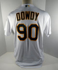 2019 Oakland A's Athletics Jeremy Dowdy #90 Game Issued White Jersey 150 P 1459