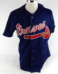 1990s Atlanta Braves Blank Game Issued Navy Jersey 44 835