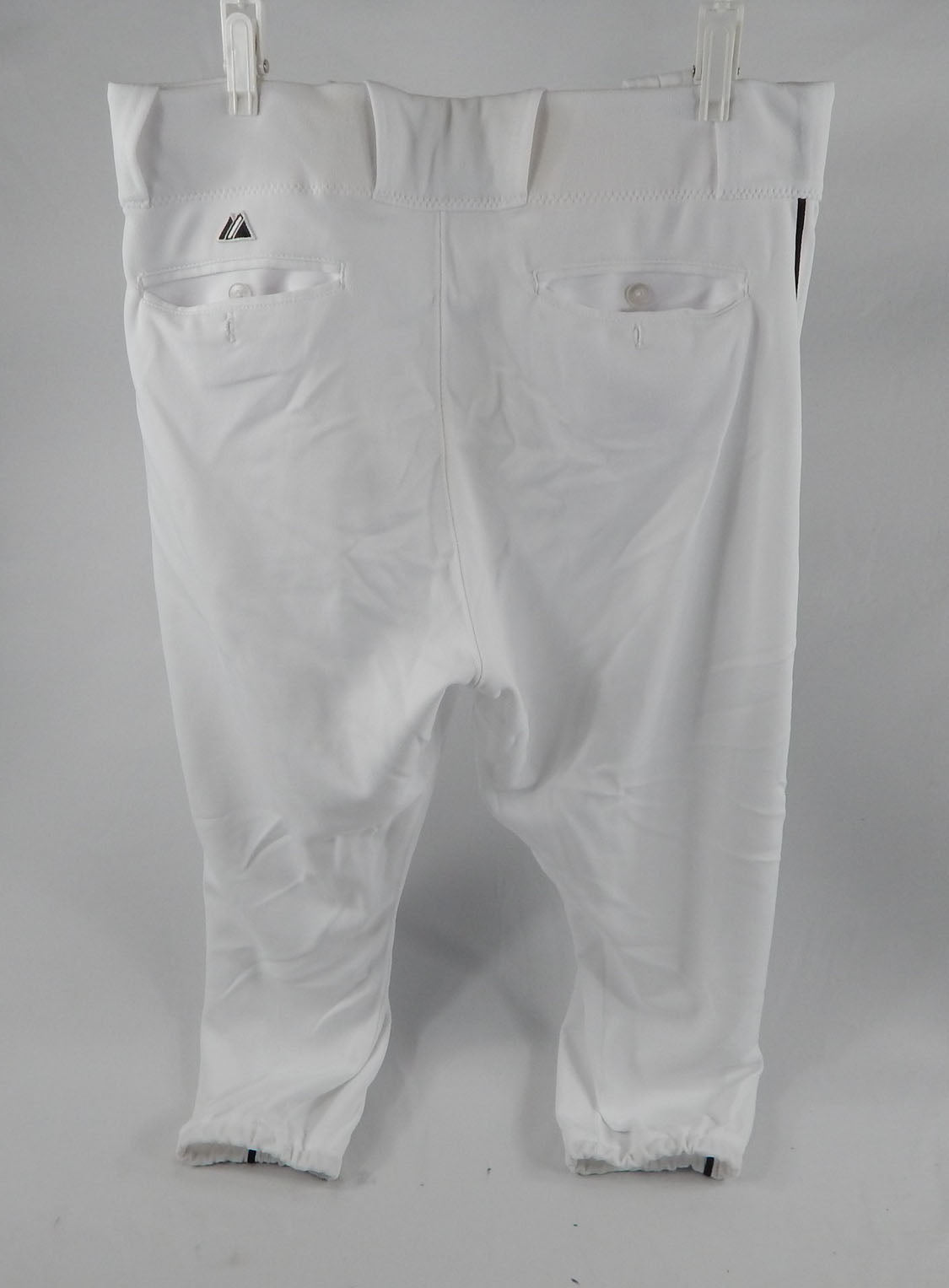 2012 Miami Marlins Emilio Bonifacio #1 Game Used White Pants 36-40-22 998 Pic2