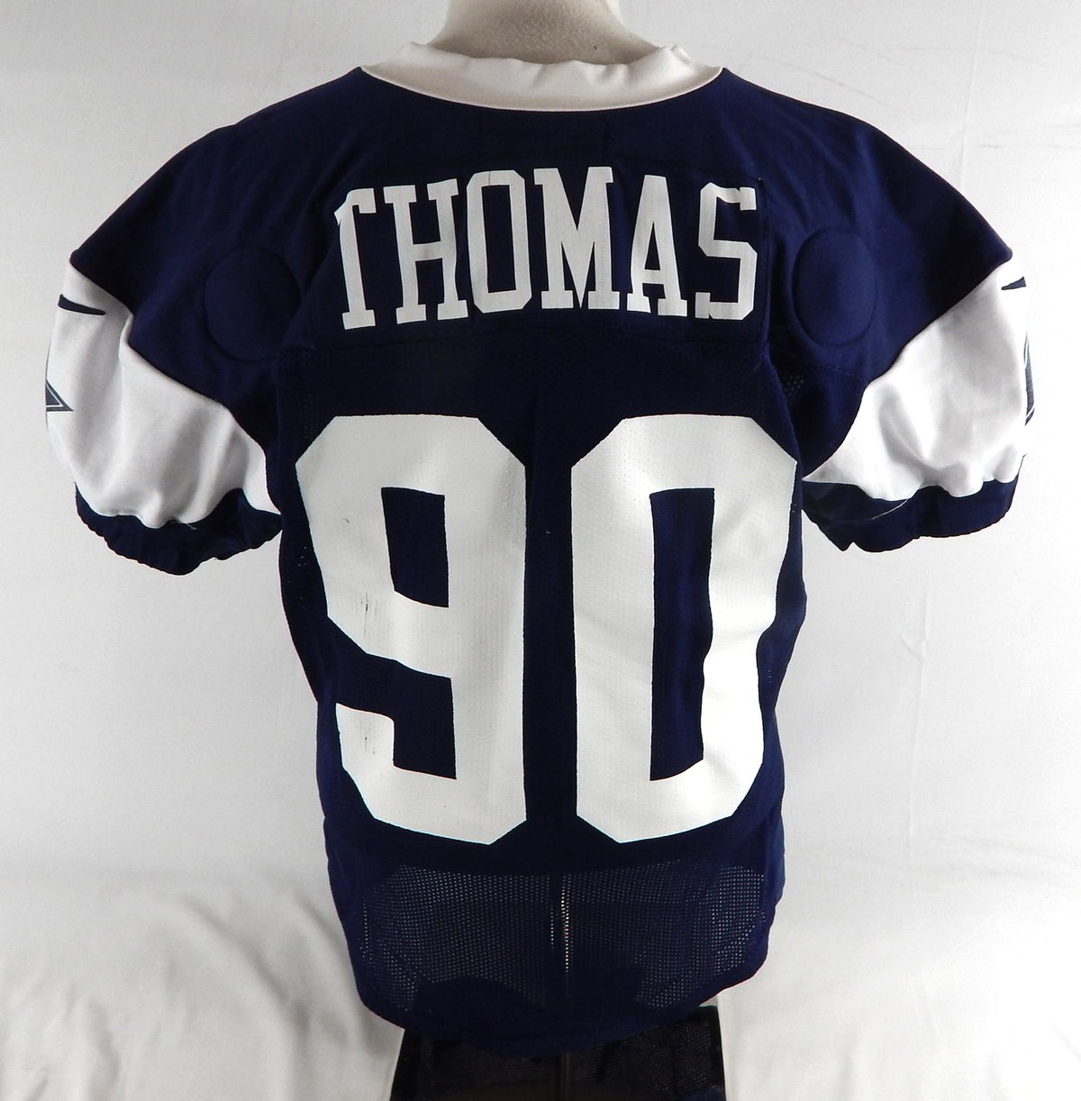 2025 Dallas Cowboys Solomon Thomas #90 Game Used Navy Practice Jersey 52 482 Pic2