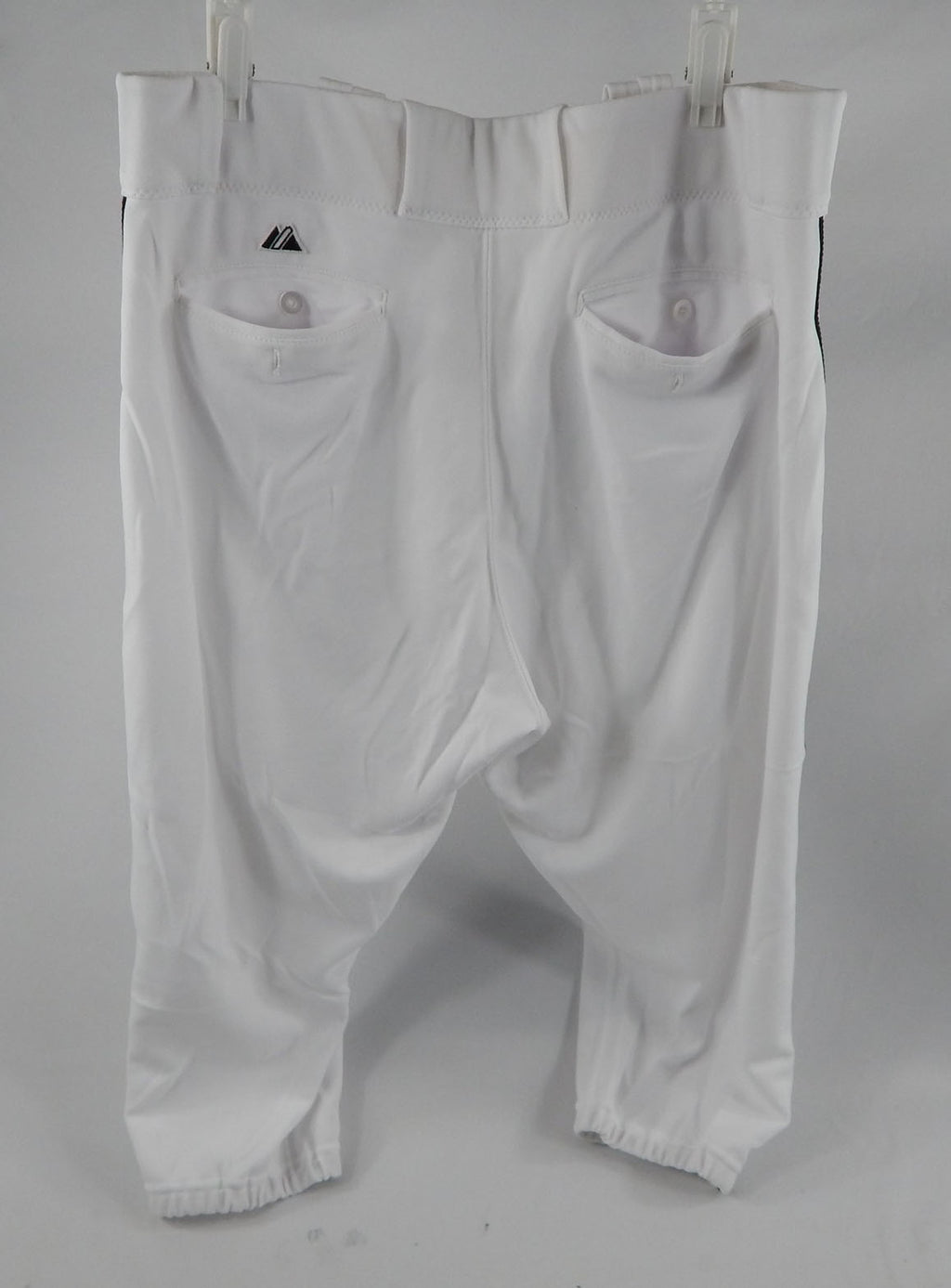 2015 Miami Marlins Steve Cishek #31 Game Used White Pants 38-42-20 999 Pic2