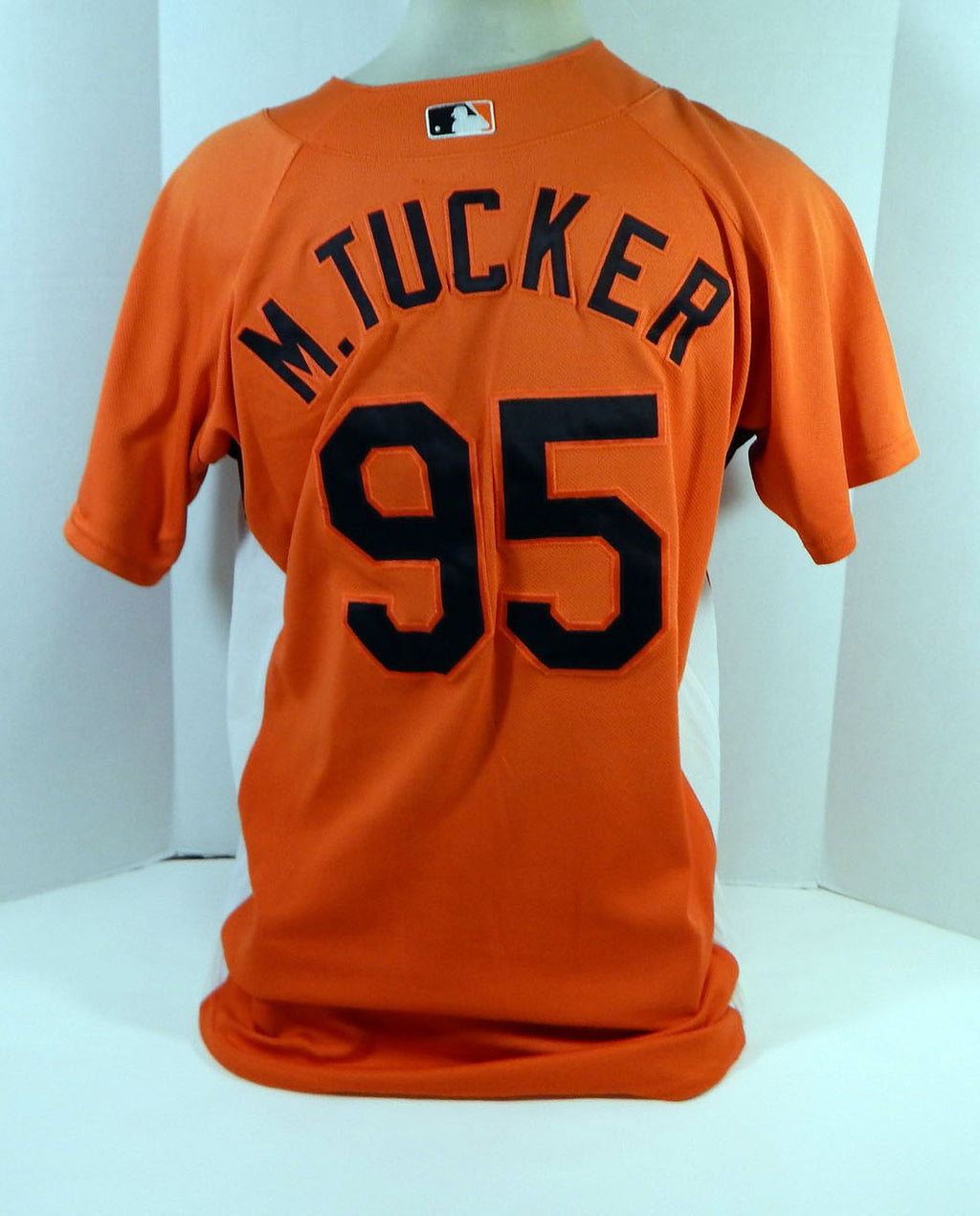 2007-08 Baltimore Orioles Matthew Tucker #95 Game Used Orange Jersey BP ST 46