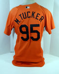 2007-08 Baltimore Orioles Matthew Tucker #95 Game Used Orange Jersey BP ST 46