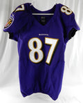 2013 Baltimore Ravens Jake Sinkovec #87 Game Issued Purple Jersey 42 260
