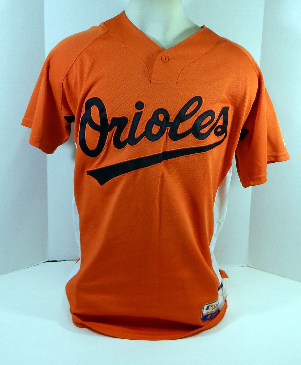 2007-08 Baltimore Orioles Matthew Tucker #95 Game Used Orange Jersey BP ST 46 Pic2