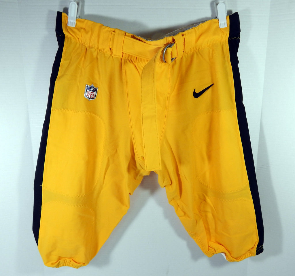 2017 Pittsburgh Steelers Chris Hubbard #74 Game Used Yellow Pants 44 DP56426