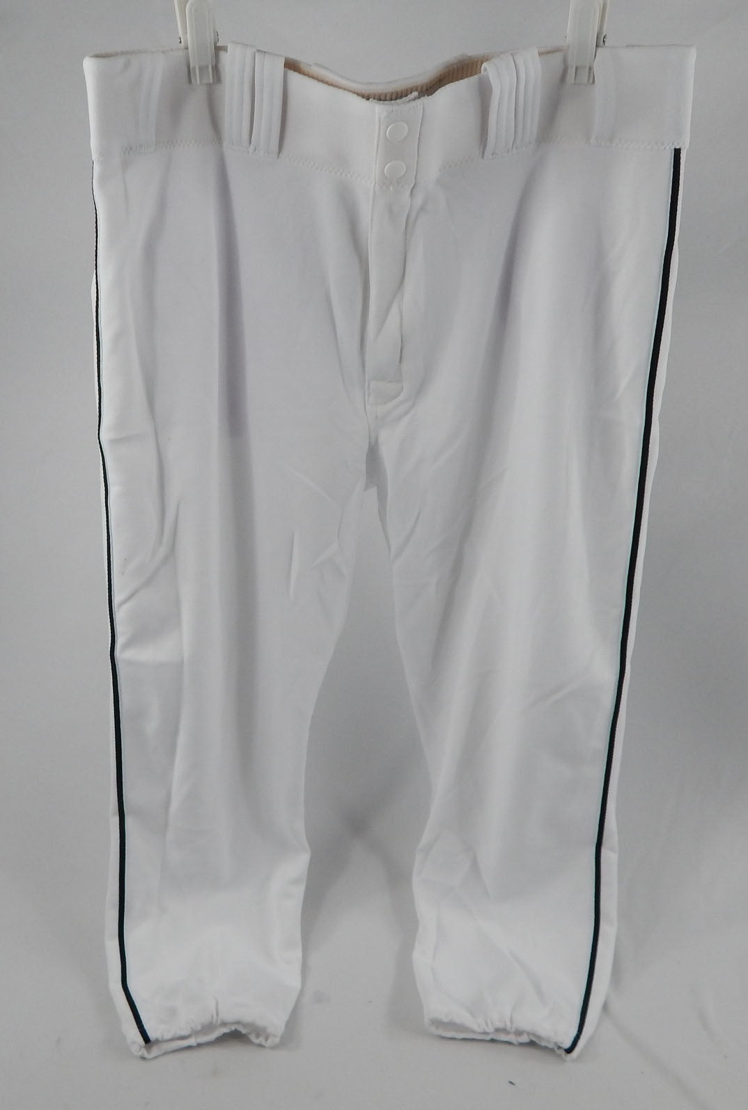 2014 Miami Marlins Andrew Heaney #25 Game Issued White Pants 36-40-23 001